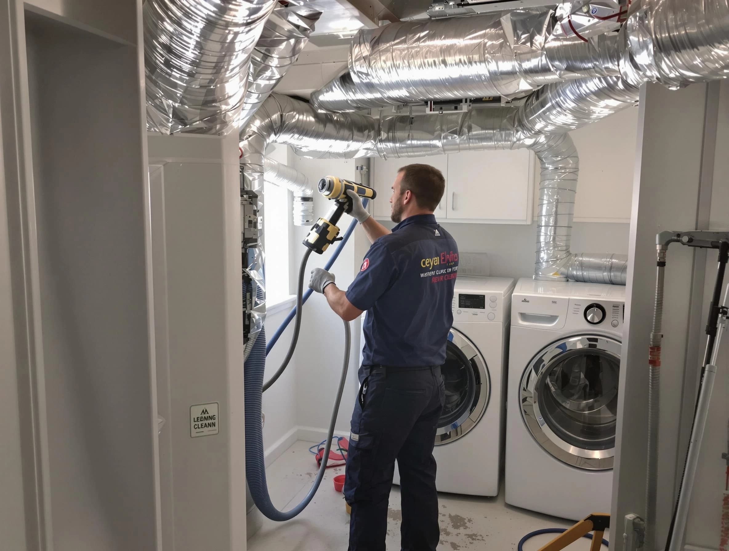 West Valley City Dryer Vent Cleaning specialist using advanced equipment for thorough duct cleaning in West Valley City