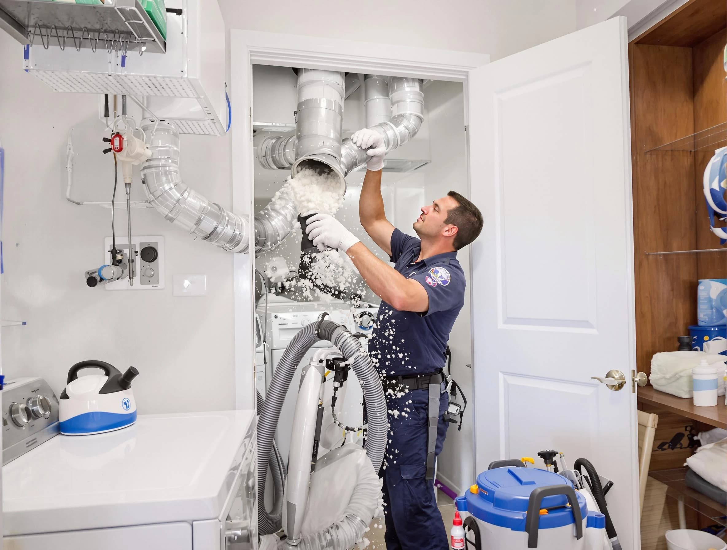 West Valley City Dryer Vent Cleaning technician delivering thorough residential dryer vent cleaning service in West Valley City
