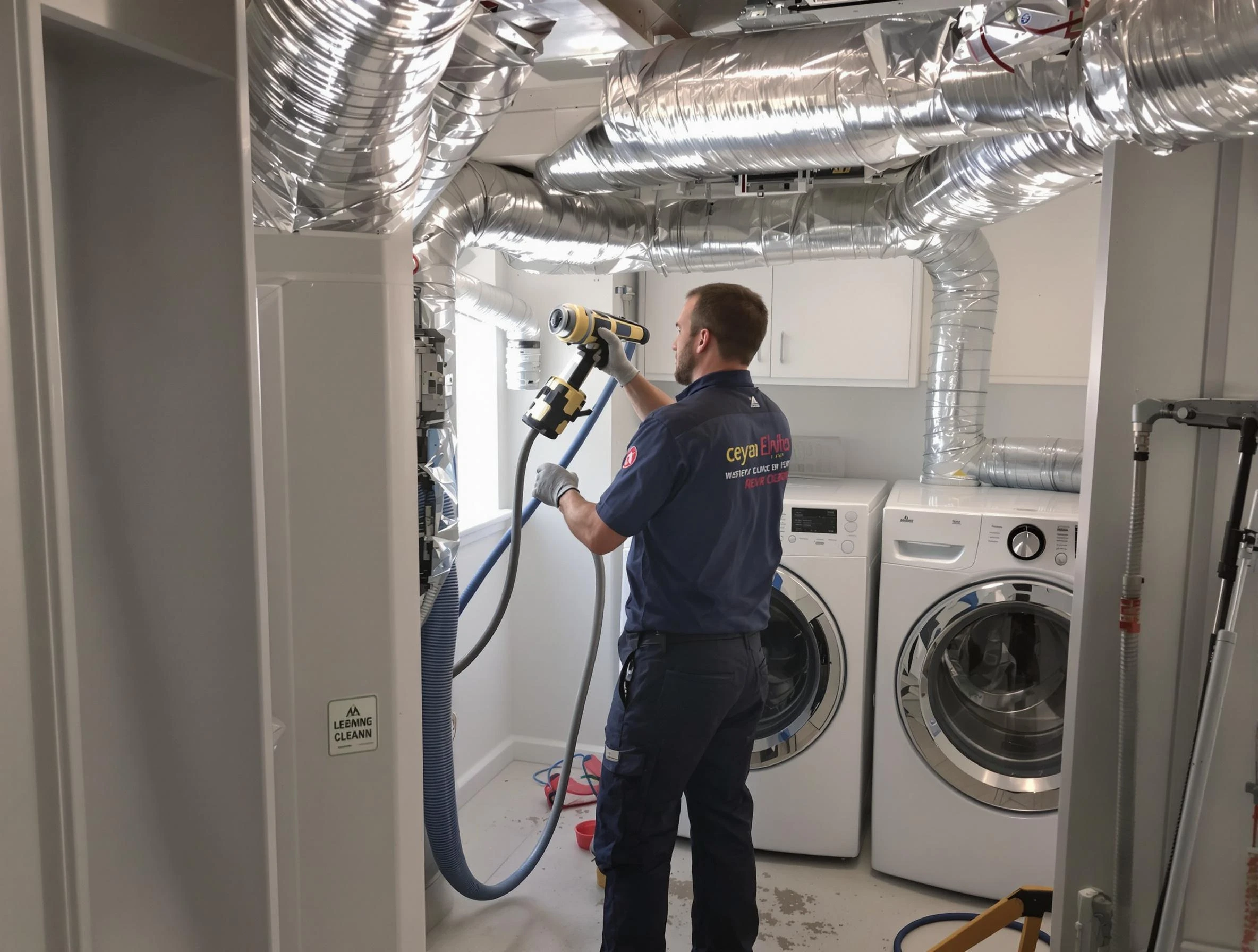 West Valley City Dryer Vent Cleaning specialist using advanced equipment for thorough duct cleaning in West Valley City